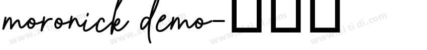 moronick demo字体转换 moronick demo字体转换